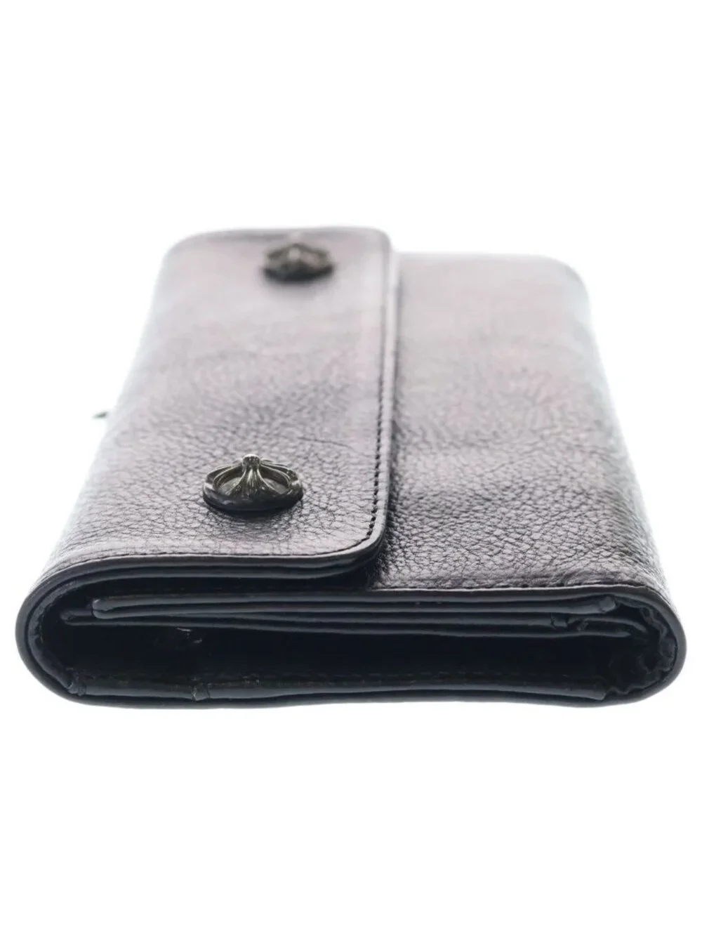 Chrome Hearts Wave Cross Ball Wallet Black